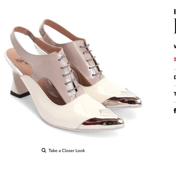 John Fluevog Faraday Colourblock Cut-Out Pump, sz 7 - Picture 13 of 13